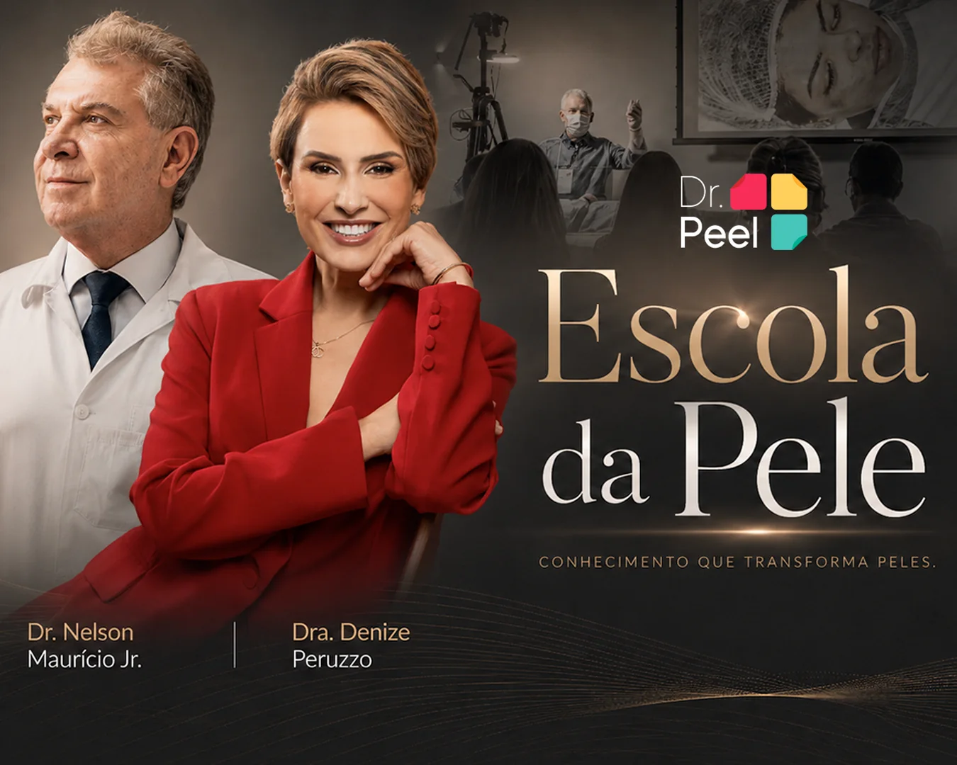Escola da Pele — Dr. Nelson Maurício Jr. e equipe, formação em peeling e harmonização facial